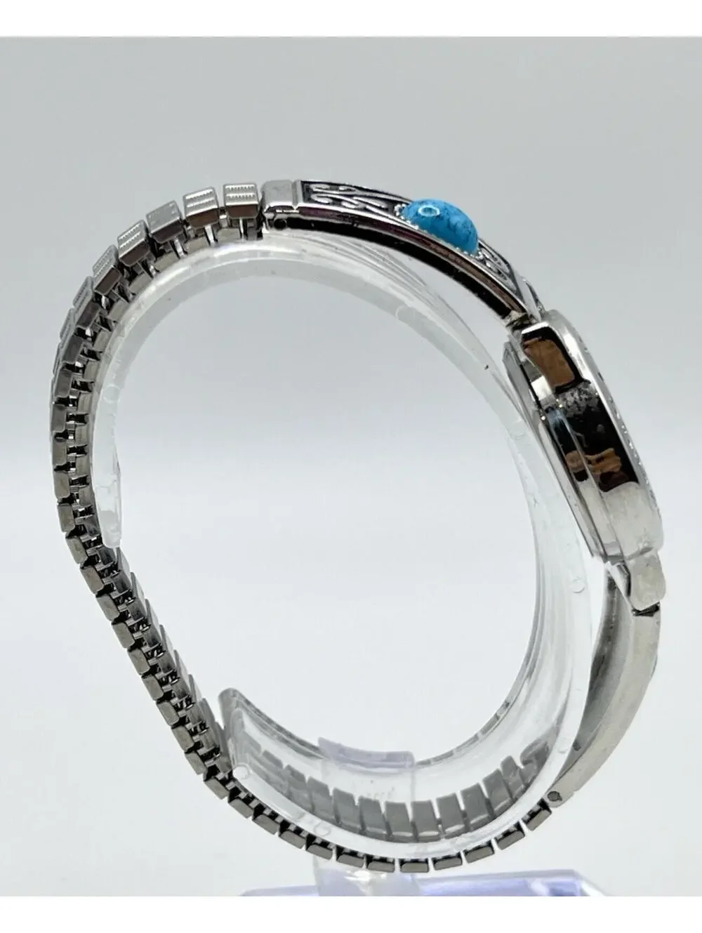 Accutime Southwestern Turquoise Style Expansion Bracelet Watch 1